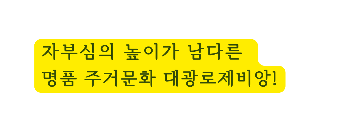 자부심의 높이가 남다른 명품 주거문화 대광로제비앙